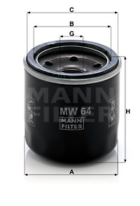 Фильтр масляный MW64
