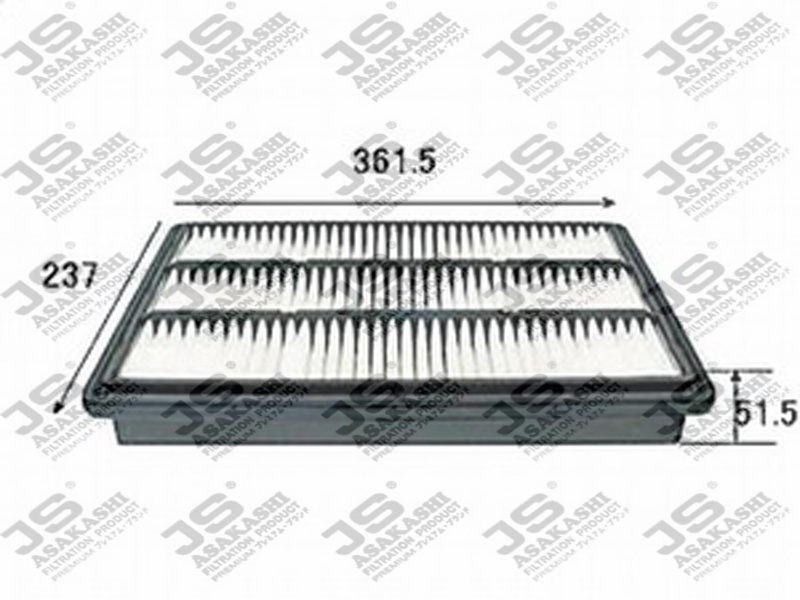 Фильтр воздушный  MITSUBISHI PAJERO 3,2 2009 -   MITSUBISHI PAJERO 3,8 2007 -  A3017