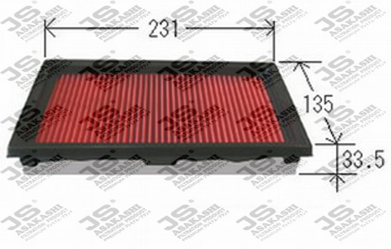 Фильтр воздушный  NISSAN TIIDA 1,6 2007 - 2012  NISSAN MICRA 1,6 2005 - 2010 A2011