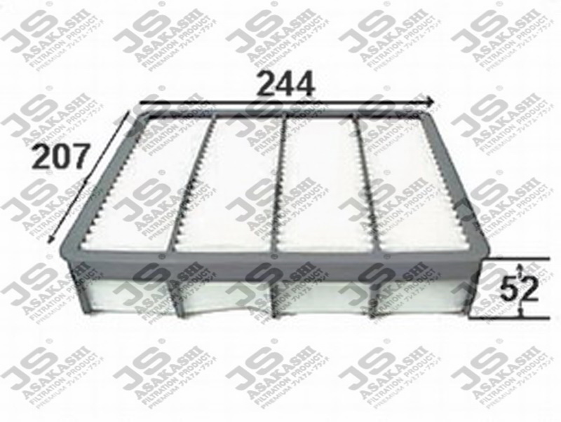 Фильтр воздушный  TOYOTA SUPRA 3,0 1993 - 2002  TOYOTA LAND CRUISER PRADO 90 3,4 1996 -  A173J