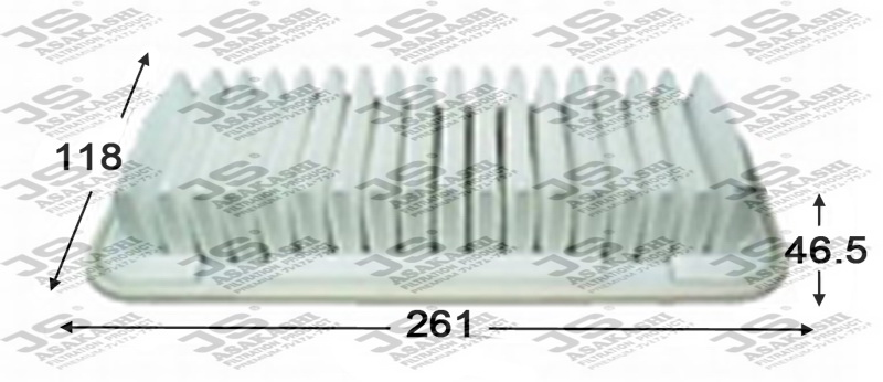 Фильтр воздушный  TOYOTA YARIS 1,3 1999 - 2005  TOYOTA VITZ 1,3 1999 - 2005 A196J