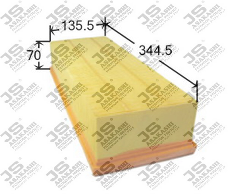 Фильтр воздушный  VOLKSWAGEN SHARAN 2,0 2011 -   VOLKSWAGEN CADDY VP 2,0 2007 - 2010 A0348