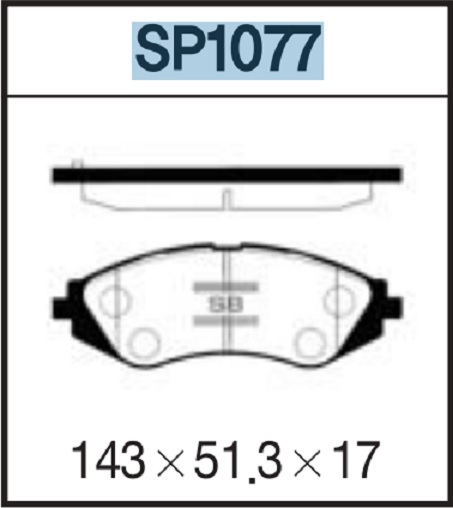 Колодки тормозные DAEWOO NEXIALANOS R14 00-EVANDA 05- передние SP1077