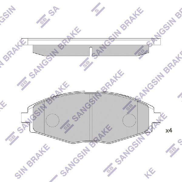 Колодки тормозные DAEWOO NEXIALANOSMATIZ SOHC передние SP1086