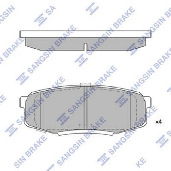 Колодки тормозные дисковые Toyota Land Cruiser 4.7 V84.5D V8 08 SP1382