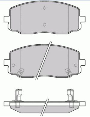 Тормозные колодки дисковые Kia Picanto 1.01.1D 04 SP1172